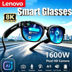 Lenovo 8K 1800MP AI Smart Glasses Hands-Free Calling AI Translation AI Chat Logging Music Playback Men Women Smart Sunglasses