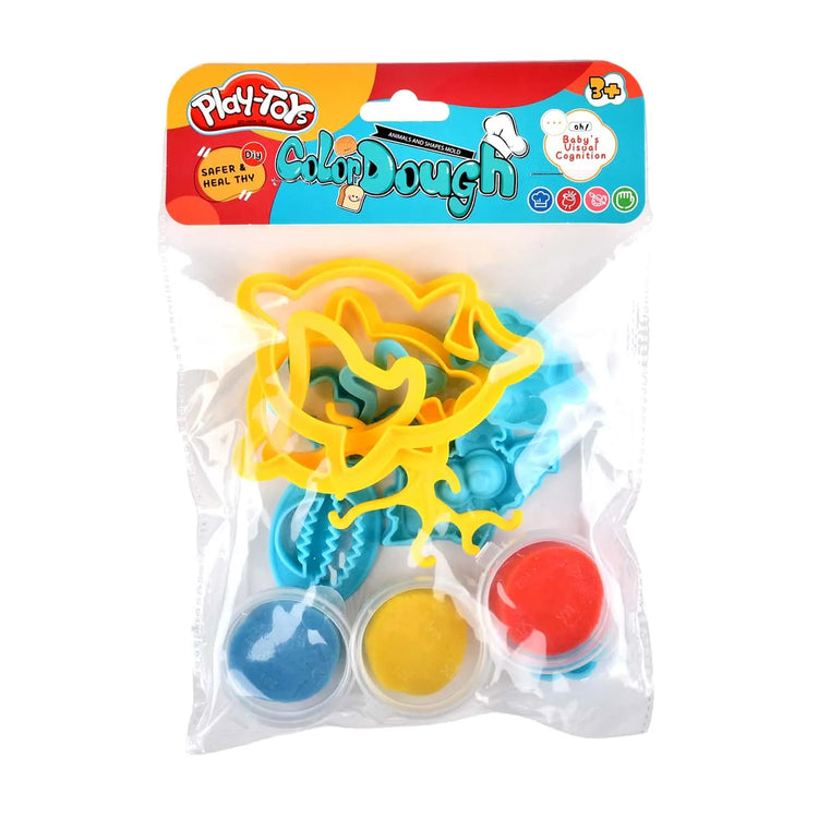 Sea Animal Modeling Clay Kit Kid DIY Plasticine Ocean Animal Molds Play Dough Set Creative Educational Toy Sensory Activity Gift