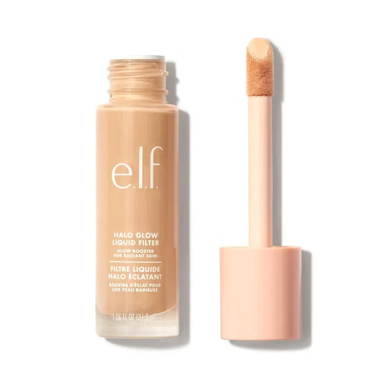 Elf Halo Glow Liquid Filter Waterproof Concealer Foundation Full Coverage for Acne Scars Uneven Skin Tone Long-Lasting Makeup