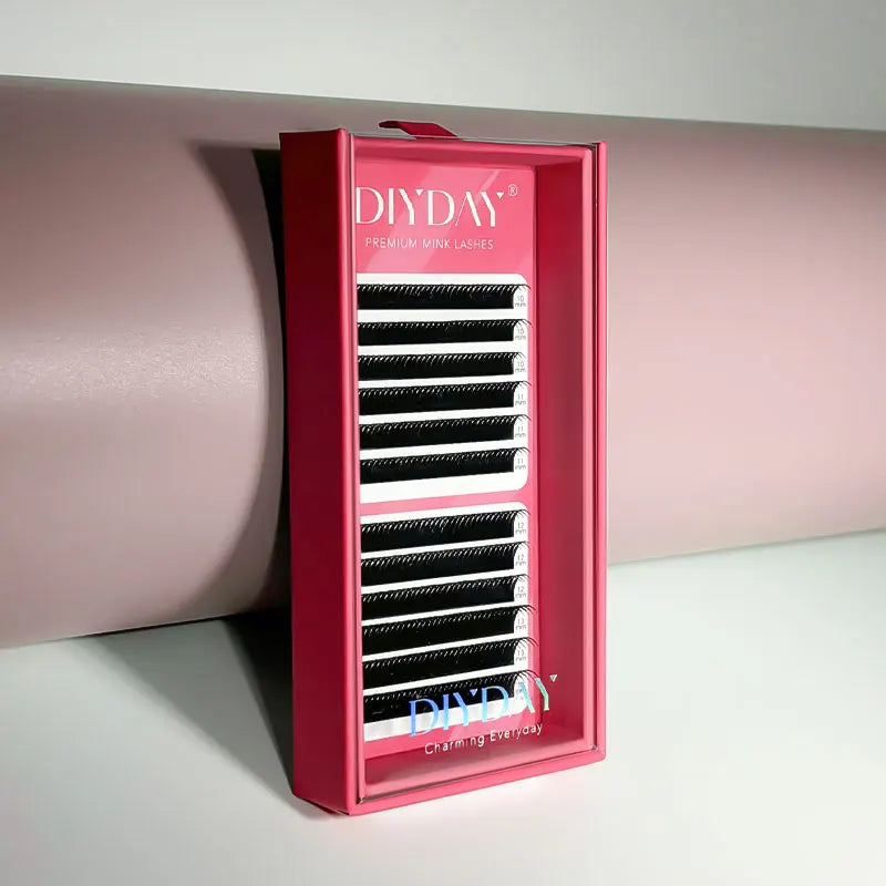 DIYDAY 5D Fairy Eyelash Extensions Spikes Wet Lashes Cluster Premade Fans 5D Flora Mink False Eyelashes for Makeup