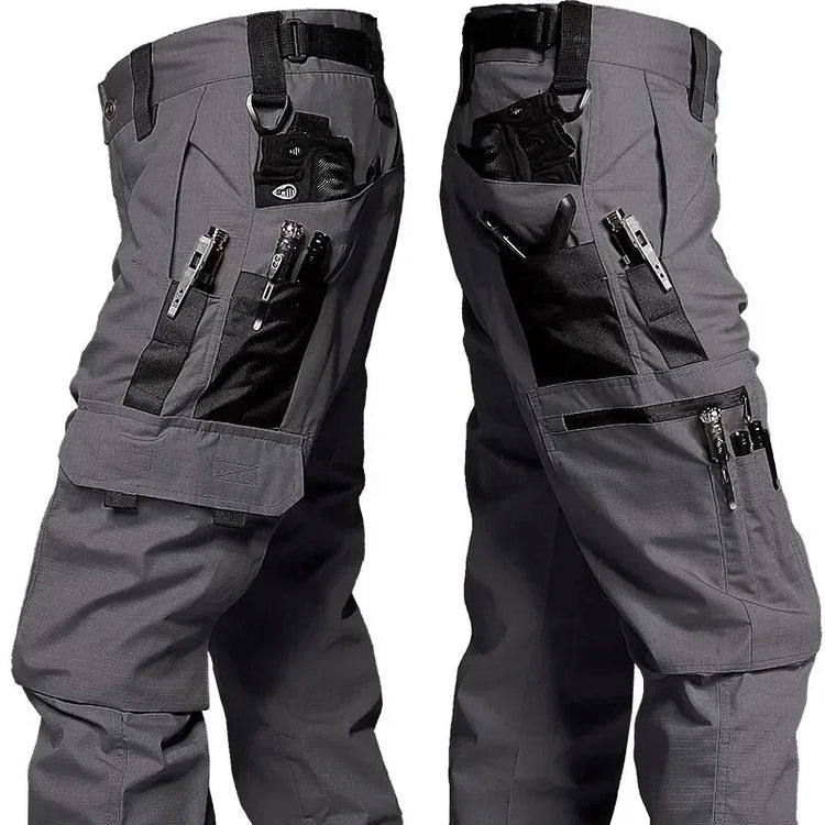 Tactical Pants Mens Outdoor Cargo Trousers Multi-pocket Waterproof Pant Outdoor Workwear Hiking Hunting Pants Wear Resistant