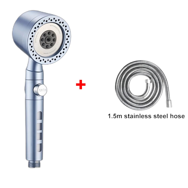 5 Modes Bathroom Shower Head Portable High Pressure Powerful Rain ShowerHead Explosion-proof and Drop-proof Universal Shower Set
