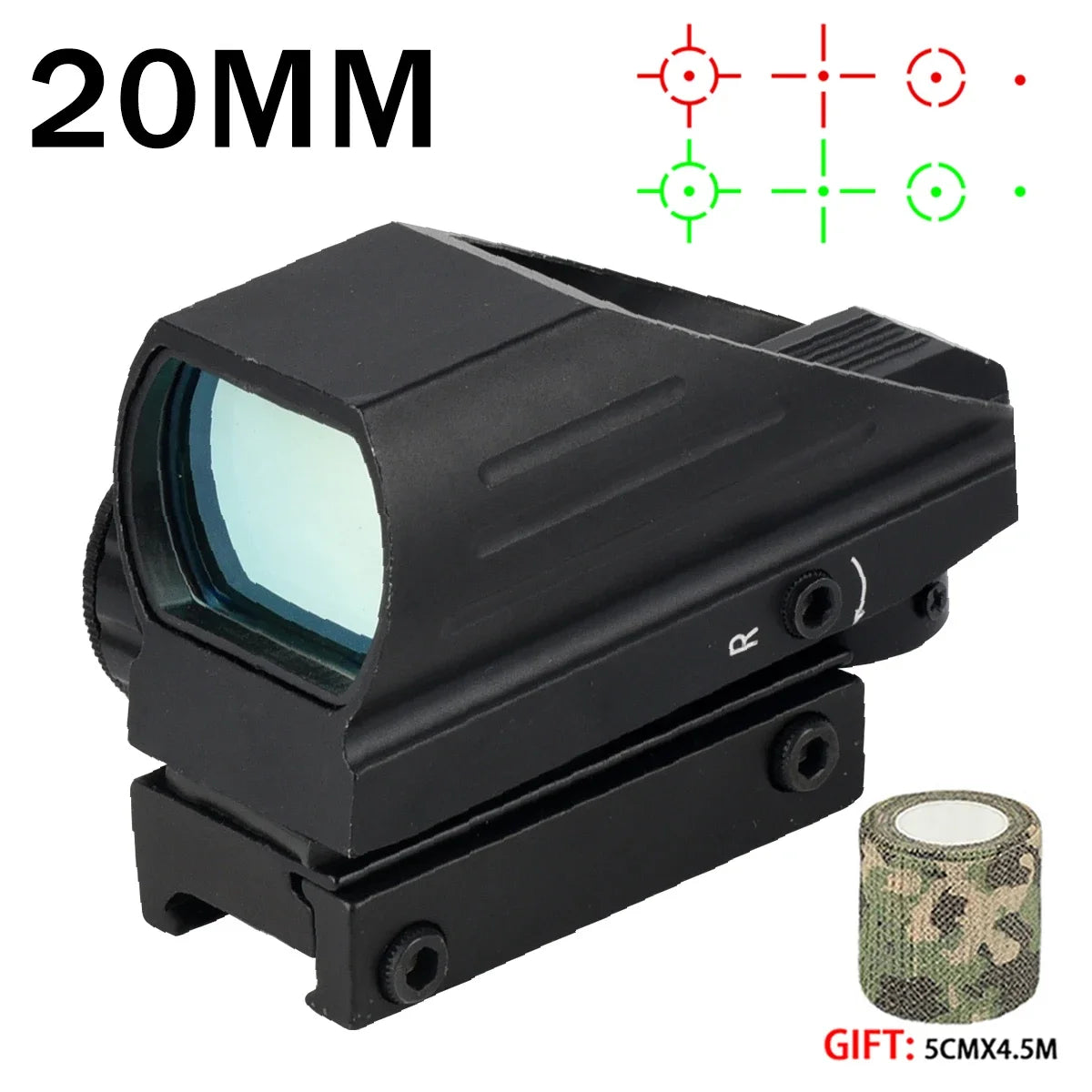 Hot Sales Series HD101AJ HD103 1X40 Red Dot Sight Hunting Optics Sight Holographic Airsoft Sight 4 Reticle Reflex Collimator