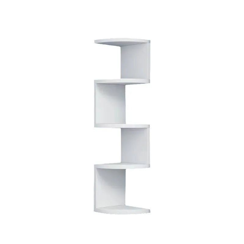 Stylish Wall Shelf Modern Design Space Saver for Books Decor in Bedroom or Office