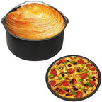 6/7/8 Inch Non-Stick Cake Pan Air Fryer & Oven Safe Mold with Handles Multi-Use Bakeware for Pizza/Cakes/Desserts Baking Tray