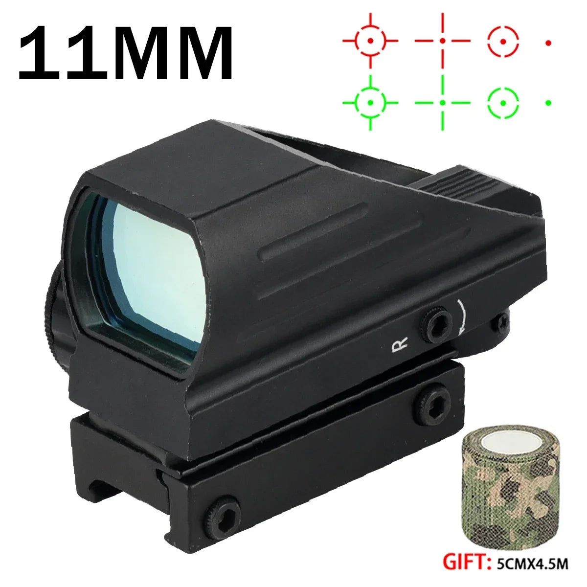 Hot Sales Series HD101AJ HD103 1X40 Red Dot Sight Hunting Optics Sight Holographic Airsoft Sight 4 Reticle Reflex Collimator
