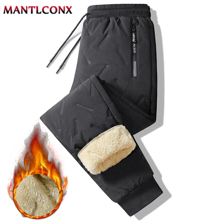 Thicken Warm Winter Pants for Men Sweatpants Casual Thicken Joggers Pants Male Thermal Trousers Black Gray Pants Men Windbreak