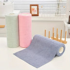 4M Reusable Kitchen Dish Cloth Roll Washable Cleaning Wipes Paper Towel Alternative Absorbent Rag for Living Room Bedroom