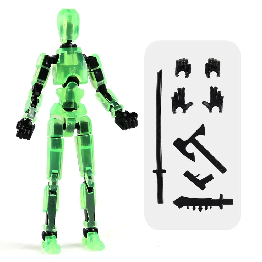 13 Action Figure Titan Multi-Jointed Movable Shapeshift Robot T13 Action Mannequin Character And Dog Figure Toys Gifts