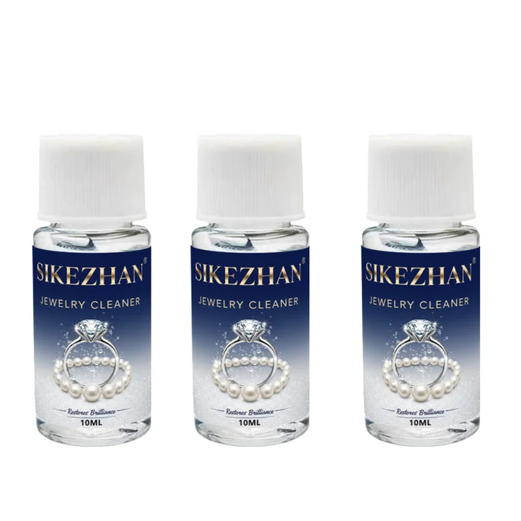 Jewelry Cleaning Liquid, Restore Luster, Remove Tarnish/Oil, Safe for Gold Silver Platinum & Diamonds, Rings/Necklaces/Earrings