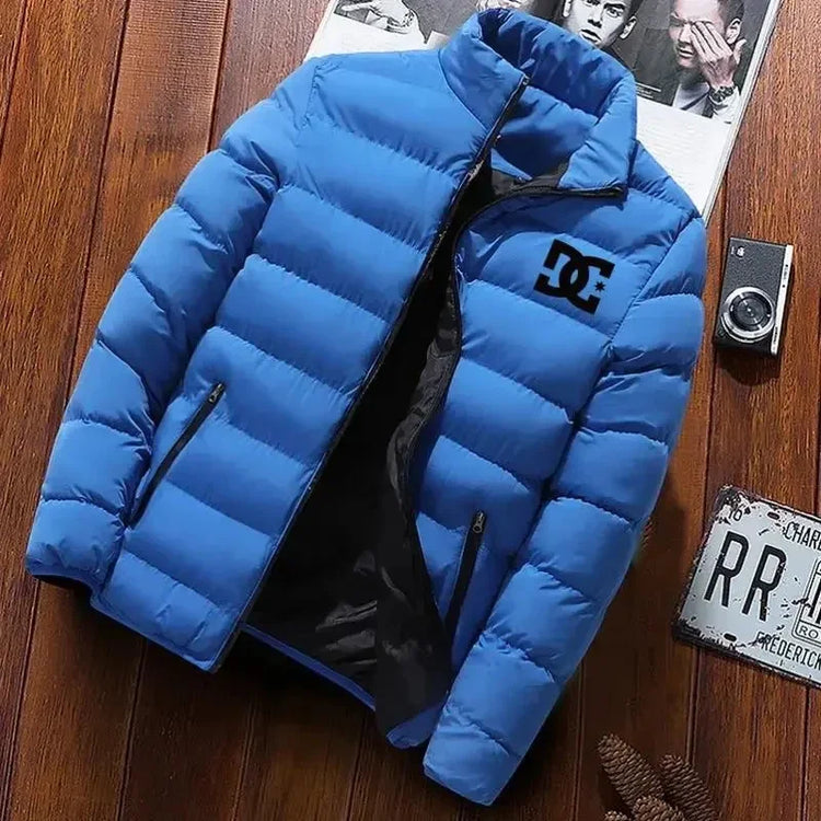 Outdoor camping men's thick jacket jacket men's winter clothing fashion stand collar warm jumpsuit men's jacket 2024 new item