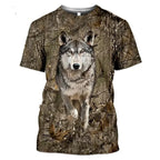 New Camouflage Rabbit Hunting 3d T-shirt Summer Casual Men's T Shirts New Fashion Street Women's Short Sleeve Tops Male Clothing
