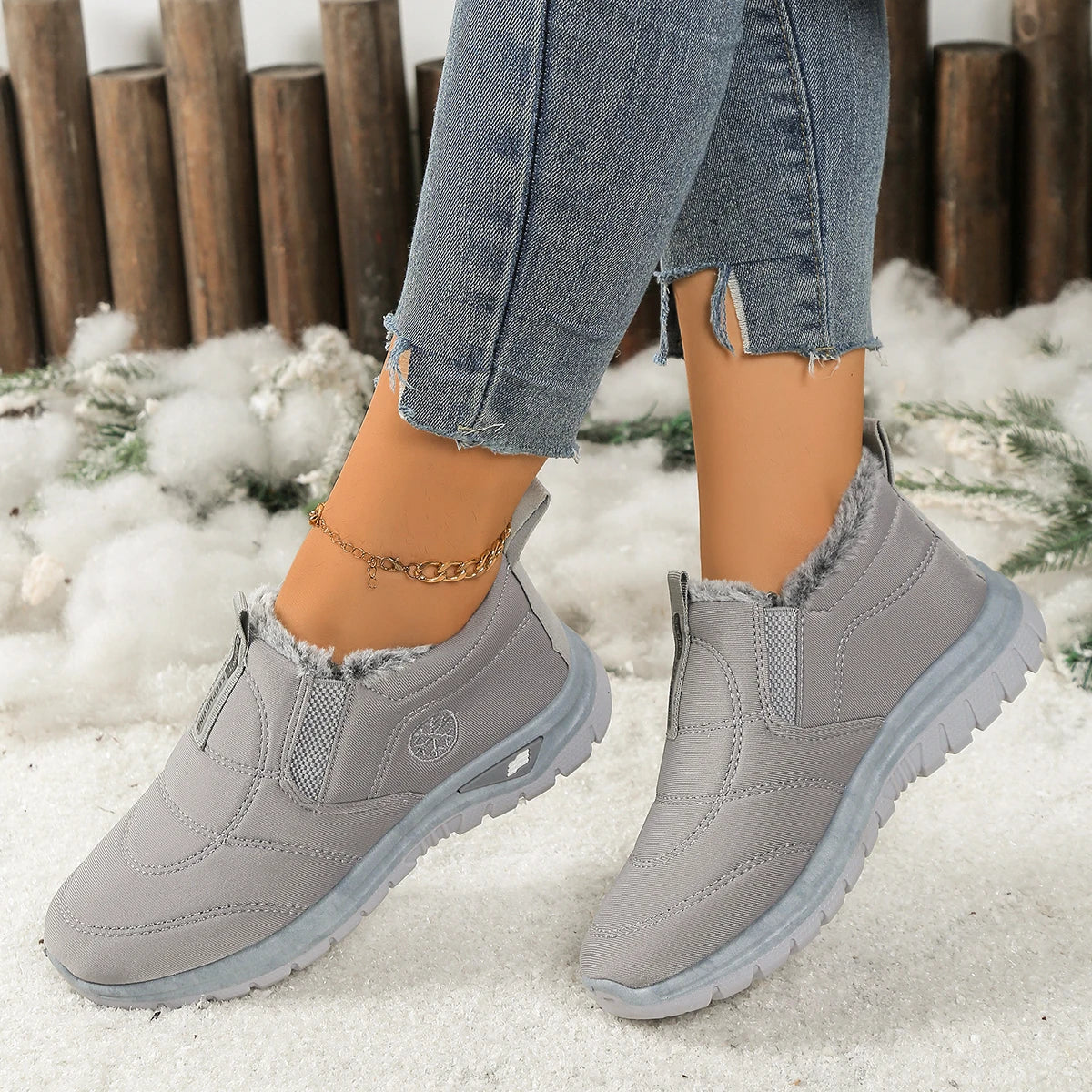 Women's Boots, lightweight Women's Shoes, Thickened Fleece Comfortable Soft-Soled Women's Casual Shoes, Free Shipping Shoes