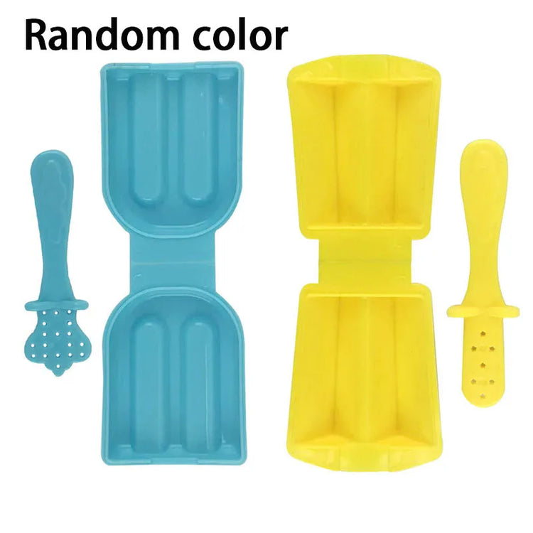 Playdough Ice Cream Mold for Kids Simulation Cookies Popsicle Party Play Plastics Clay Dough Tools Accessories Children DIY Toys