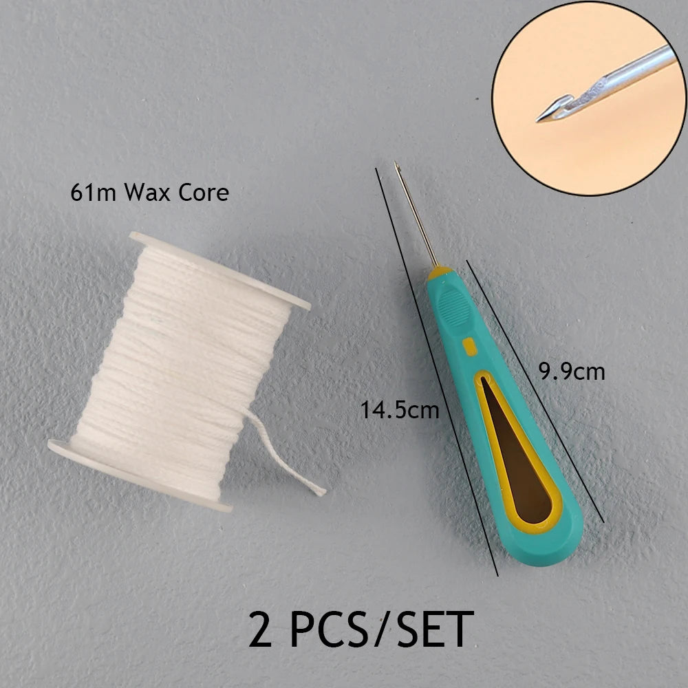 Smokeless Candle Wicks 2.6-20cm Pre-Waxed Cotton Core Wicks with Metal Sustainer Tabs DIY Handmade Candle Making Tools