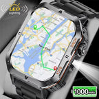 2026 New Rugged Military GPS Smart Watch Men Bluetooth Call Health Monitoring Sports 5ATM Waterproof Smartwatches Man Pk HT30