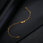 Lucktune Angel Wing Pendant Bracelet for Women Stainless Steel Beads Chain Bracelet Fashion Kpop 2025 New Jewelry Wedding Gift