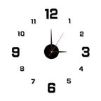 Digital Clock Luminous Modern Watches Home Decoration DIY Living Room Families Wall Decor Stereo Frameless Bedroom Clocks Garden