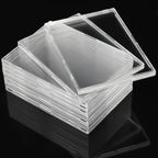 Clear Acrylic Card Holder Snap Type Gaming Sports Trading Card Display Case Kpop Idol Photo Protective Sleeves Not Magnetic