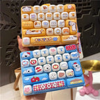In Stock /26Grid Keycap /;Clicker Anti Stress Fidget Keyboard Keychain Decompression Button Cartoon Party Favor Gift 26구 키캡 키링
