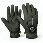 OFFBONDAGE Winter Cycling Gloves Thermal Warm Fleece Lined Waterproof Anti-Slip Motorcycle Gloves Adjustable Rotary Buckle MTB