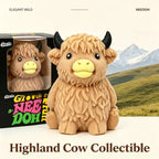 NEEDOH Mountain-Cow Squeeze Squishy Toy Slow-Rise Soft-Flour Feel Non-Stick Lightweight Calming Odor-Free Pliable Calming Fidget
