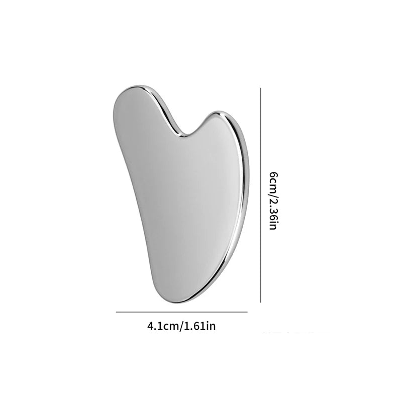 1Pcs Stainless Steel Gua Sha Scraper Massager For Face Neck Body Guasha Massage Tool Facial Skin Care Guasha Board Face Massager