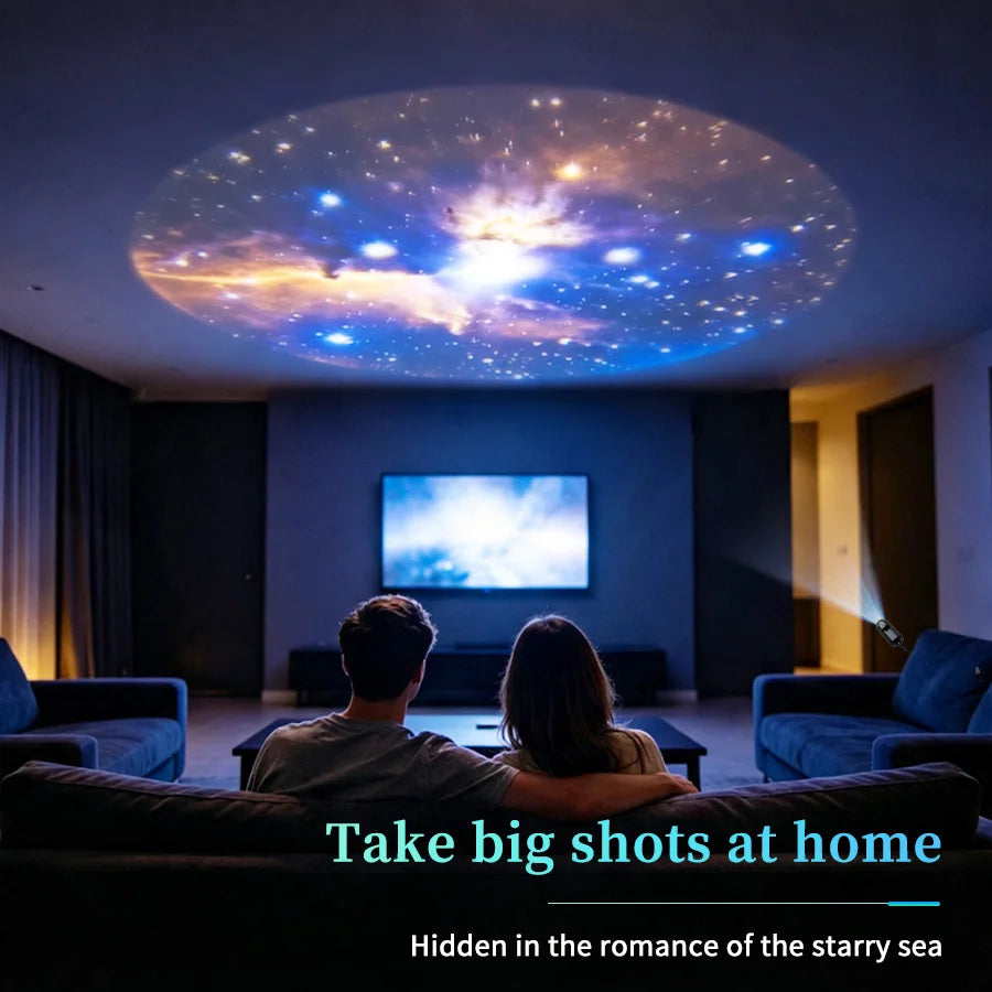 Galaxy Projector USB Star Planet Slides 360 Adjustable Gooseneck Night Light Car Bedroom Ceiling Astronaut Decoration Home Decor