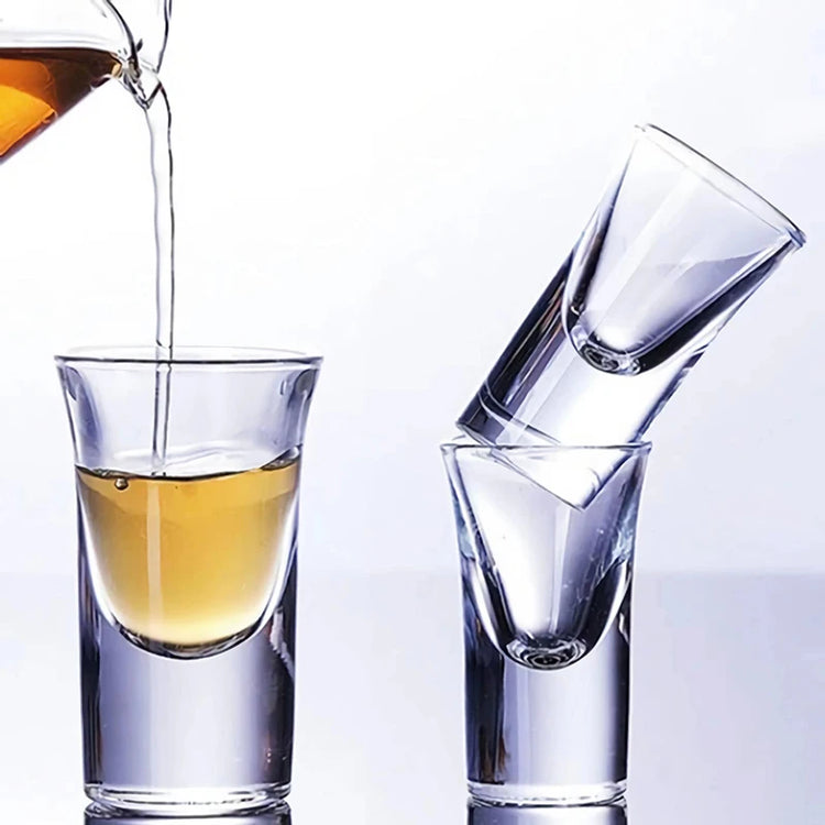 12pcs/6pcs/2pcs Shot Glass 15ml Spirits Cup Thicken Bottom Transparent Glass Drinkware Strong Liquor  Cup Baijiu Wine Small Cups
