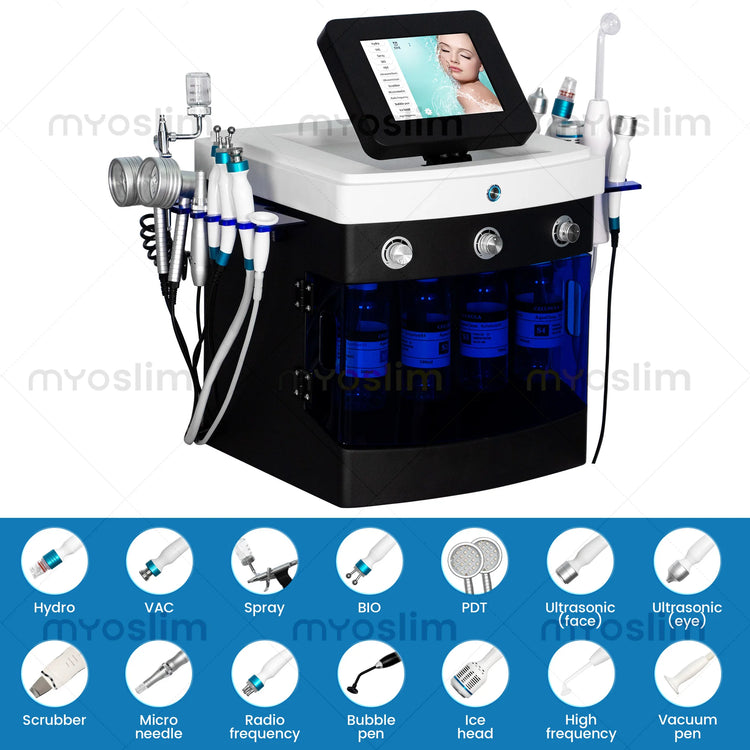 14 in 1 Hydro Beauty Skin Care Master Machine Deep Cleaning Blackhead Removal Skin Firming Brightening Shrink Pores Device