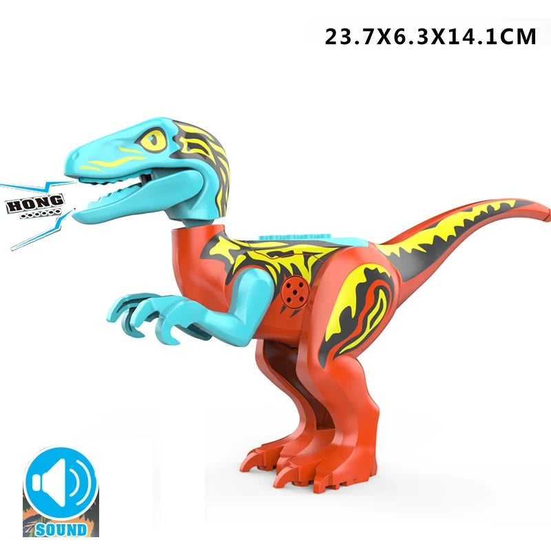 Brutal Raptor Building Jurassic Blocks World 2 MINI Dinosaur Figures Bricks Dino Toys For Children Dinosaurios Christmas
