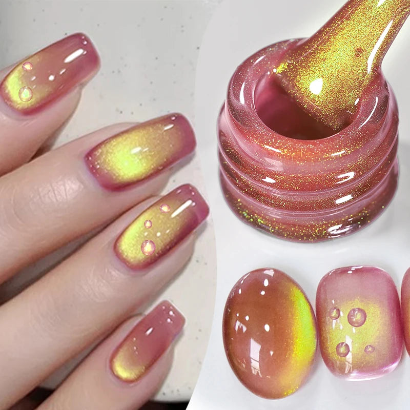 BORN PRETTY 10ml Brown Purple Black Red Cat Magnetic Gel Polish Manicure Soak Off UV Gel Nail Art Varnish Autunm Winter Nails