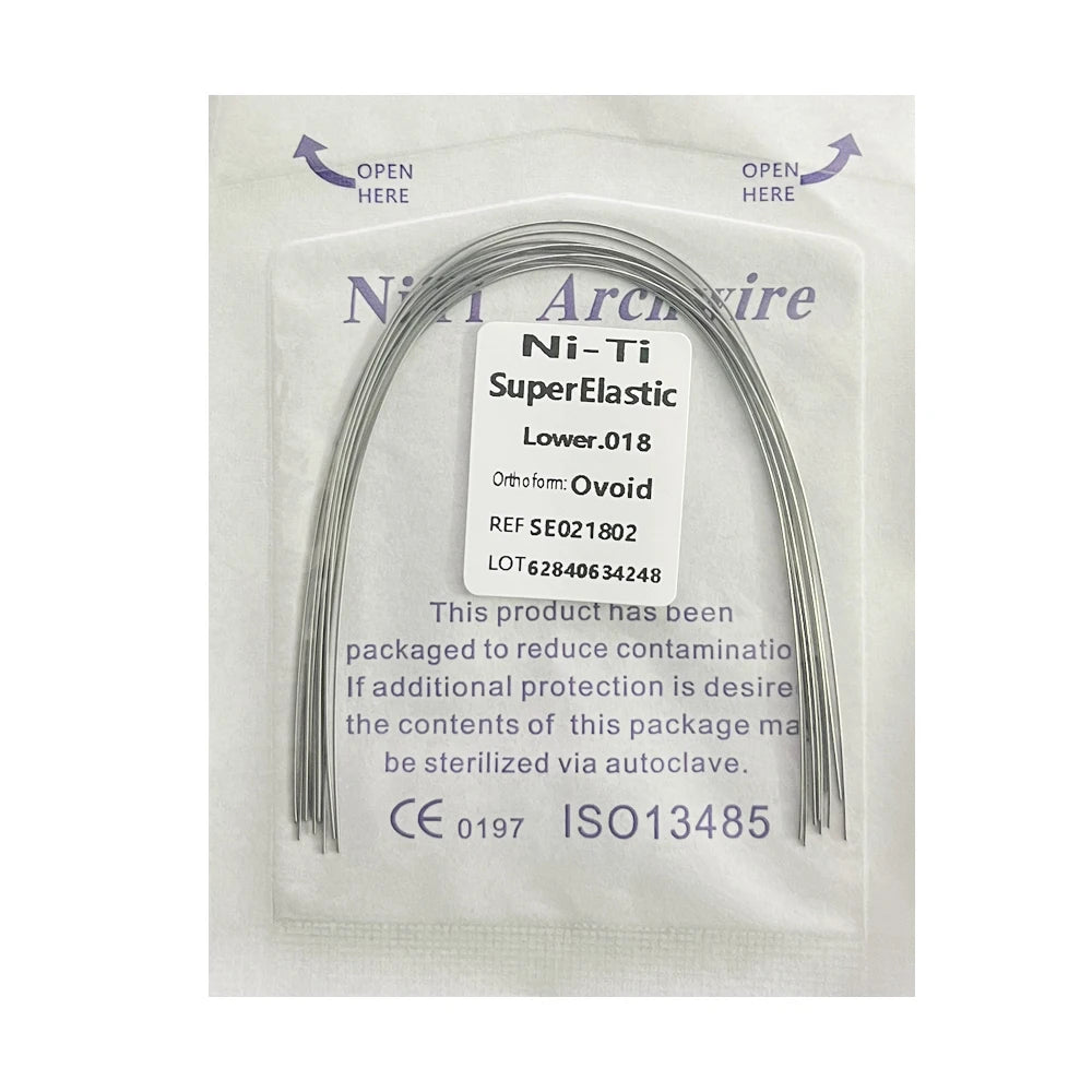 10pcs/Pack AG Dental Orthodontic Arch Wires NITI  Round / Rectangular Oval Form Ortho Arch Wire Dentist Tool