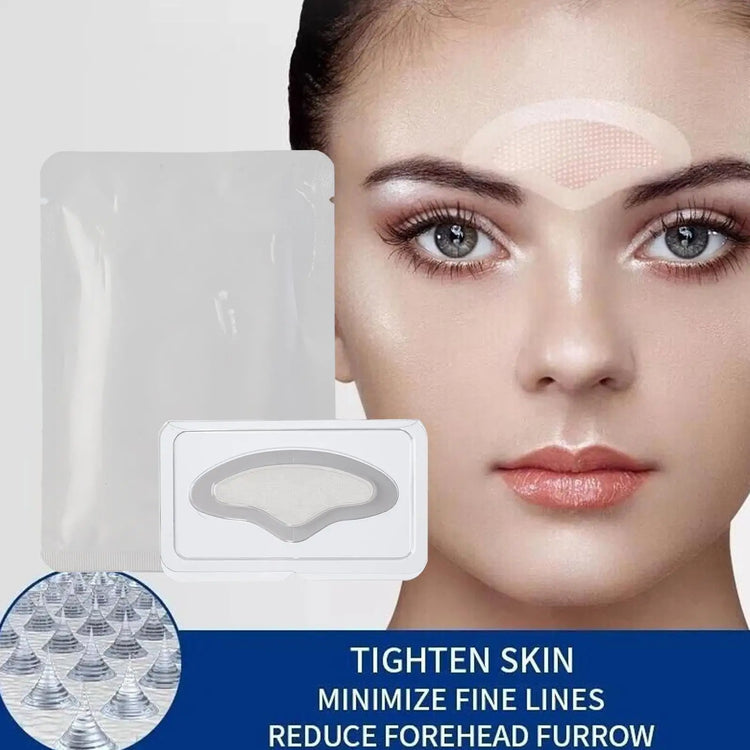 Hyaluronic Acid Microneedle Mask Anti Wrinkle Forehead Patches Frown Lines Treatment Stickers Anti-Aging Forehead Firming Mask