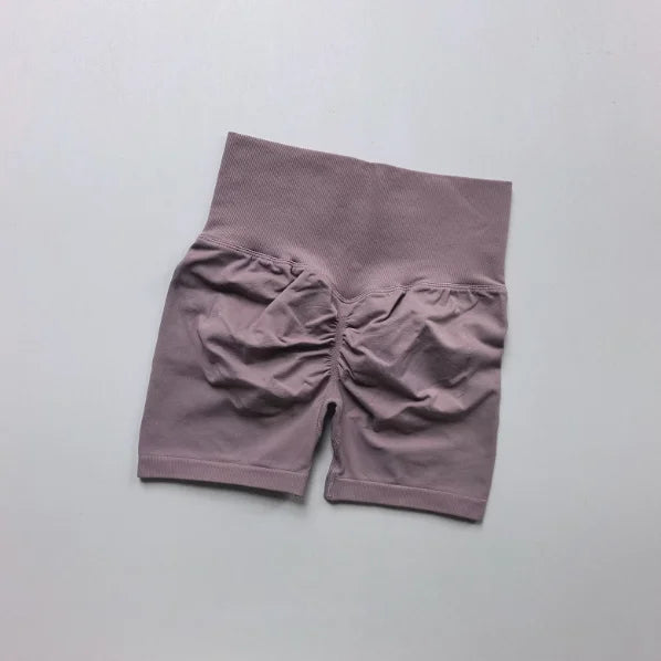 Peach Hip Lifting Sports Shorts Women High Waist and Waist Tightening Slimming Running Hip Speed Drying Three Point Tight Pants