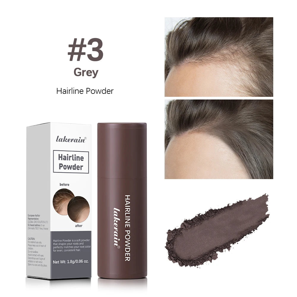 Waterproof Hairline & Root Concealer Pen – Instant Grey Coverage with Easy Blend Powder Stick for Normal Hair