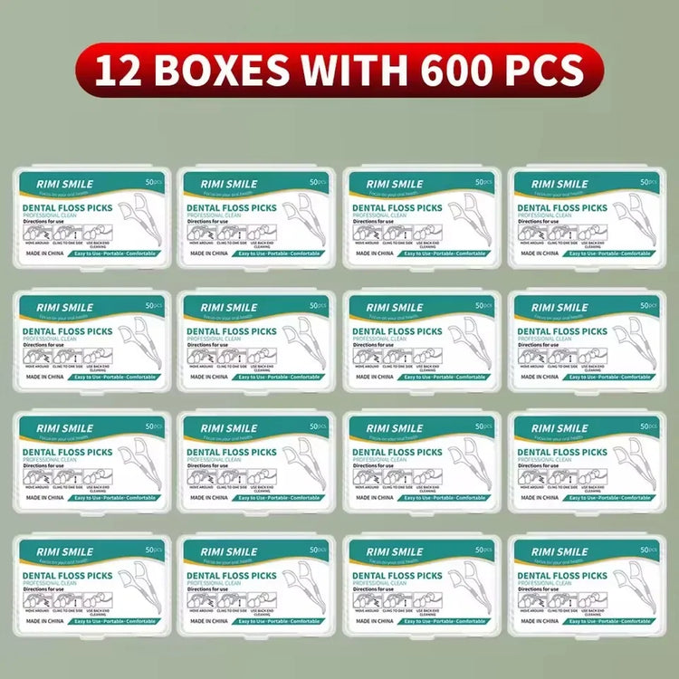 1/3/6/20 Box Portable Disposable Dental Floss Plastic Toothpick High-tension Dental Floss Stick Dental Floss Box ﻿Oral Care