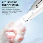 Pet Dog Electric Groomer Trimmer with LED Light Waterproof Pet Foot Hair Trimmer Low Noise Cat Dog Face Foot Ear Hip Paw Shaver