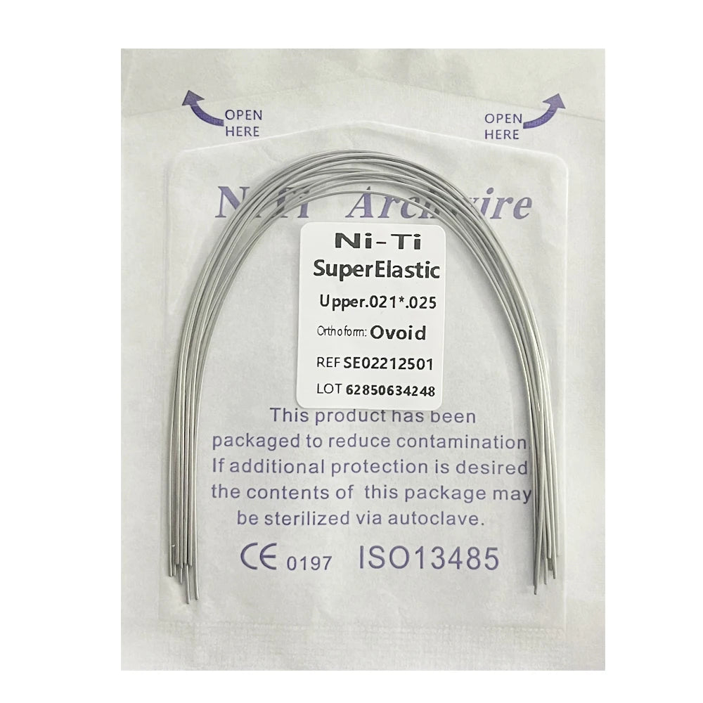 10pcs/Pack AG Dental Orthodontic Arch Wires NITI  Round / Rectangular Oval Form Ortho Arch Wire Dentist Tool
