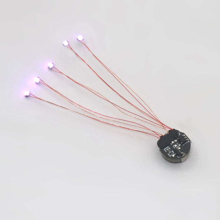 Wired 5cm Magnetic Control Lamp Led Magnetron Light Model +magnet + Battery Diy Car Toys Lighting Diorama Materials Gunda Robots