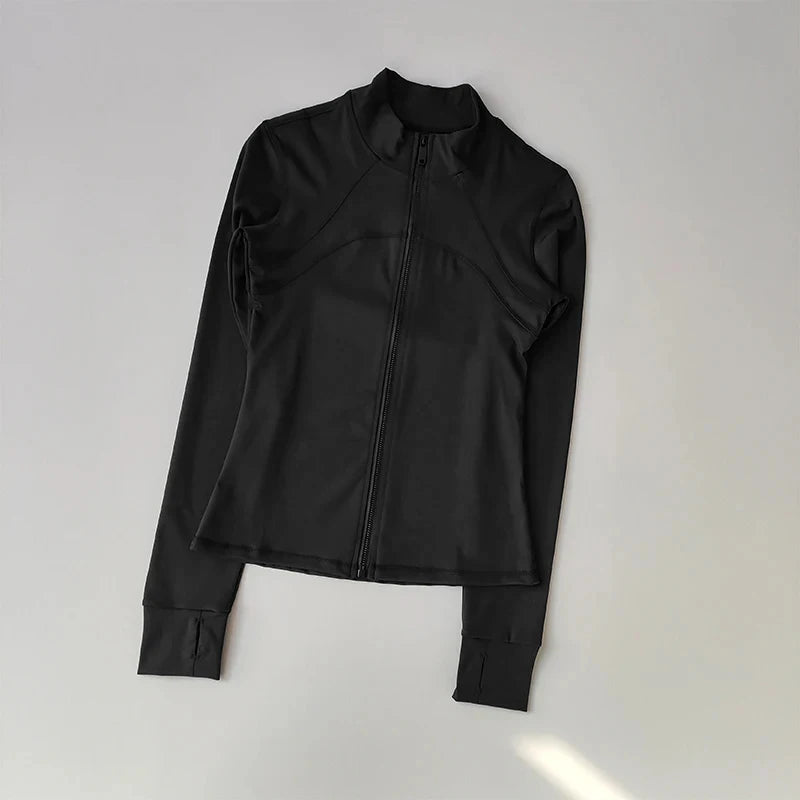 Women's Sports Jackets Quick-drying Running Training Coat Fitness Top Gym Jacket Long Sleeve Sports Jacket Workout Sweatshirt