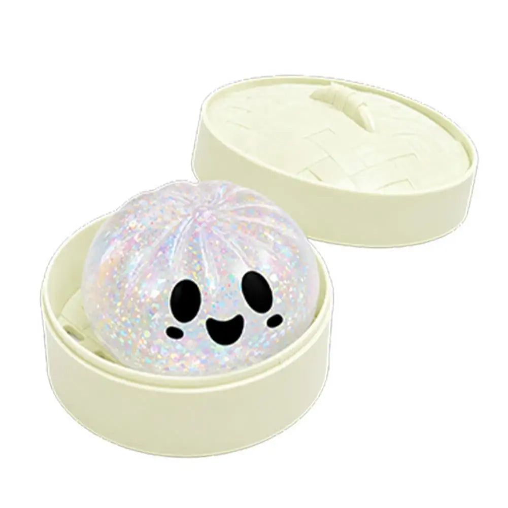 Glitter Halloween Dumpling Stress Toy Slow Rising Soft Squeeze Fidget Squishie Pressure Relief Sensory Toy Fun Halloween Gift