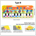 Piano Mat for Kids Kids Toddlers Floor Keyboard Dance Mat Baby Fitness Play Musical Carpet Music Instrument Toys Girl Boy Gift