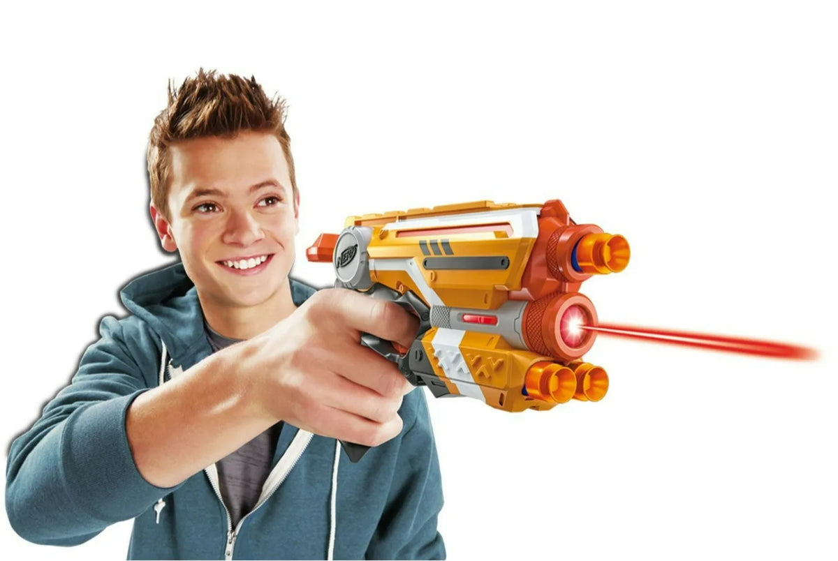 Hasbro Nerf Elite Firestrike Outdoor Game Role Play Nerf Gun light beam targeting Toy for Kids Birthday Christmas Gift A0709