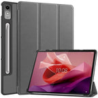 For Lenovo tab P12 12.7 2023 Case Magnetic Tri-Folding PU Leather Stand Tablet Cover for Xiaoxin Pad Pro 12.7 12 7 inch TB371FC