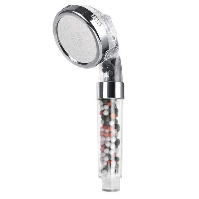 3 Functions High Pressure SPA Shower Head Water Saving Handheld Rainfall Bathroom Accessory Anion Filter Shower