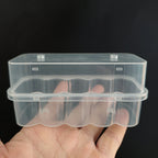 Mini Microtube Storage Box Clear Vial Storage Case Stackable Freezer Tube Box Diabetic Supplies Refill Bottle Pixelated Life