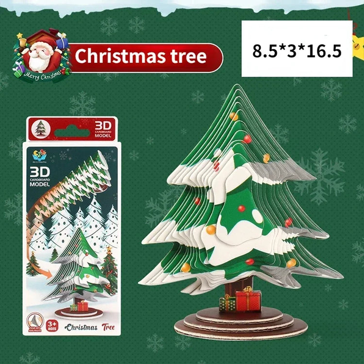 3D Jigsaw Puzzles for Kids Jurassic World Dinosaur Educational Toys Paper Animal Puzzle Cartoon Model Toys Children's Day Gift