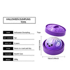 Halloween Dumpling Toy Pumpkin Squishy Toys Balls Glitter Slow Rising Pressure Stress Relief Fidget Toy for Party Adults Gift