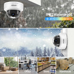 4K POE IP Camera IK10 Explosion-proof Outdoor H.265 Onvif Metal Dome CCTV Security Protection 4MP Video Surveillance